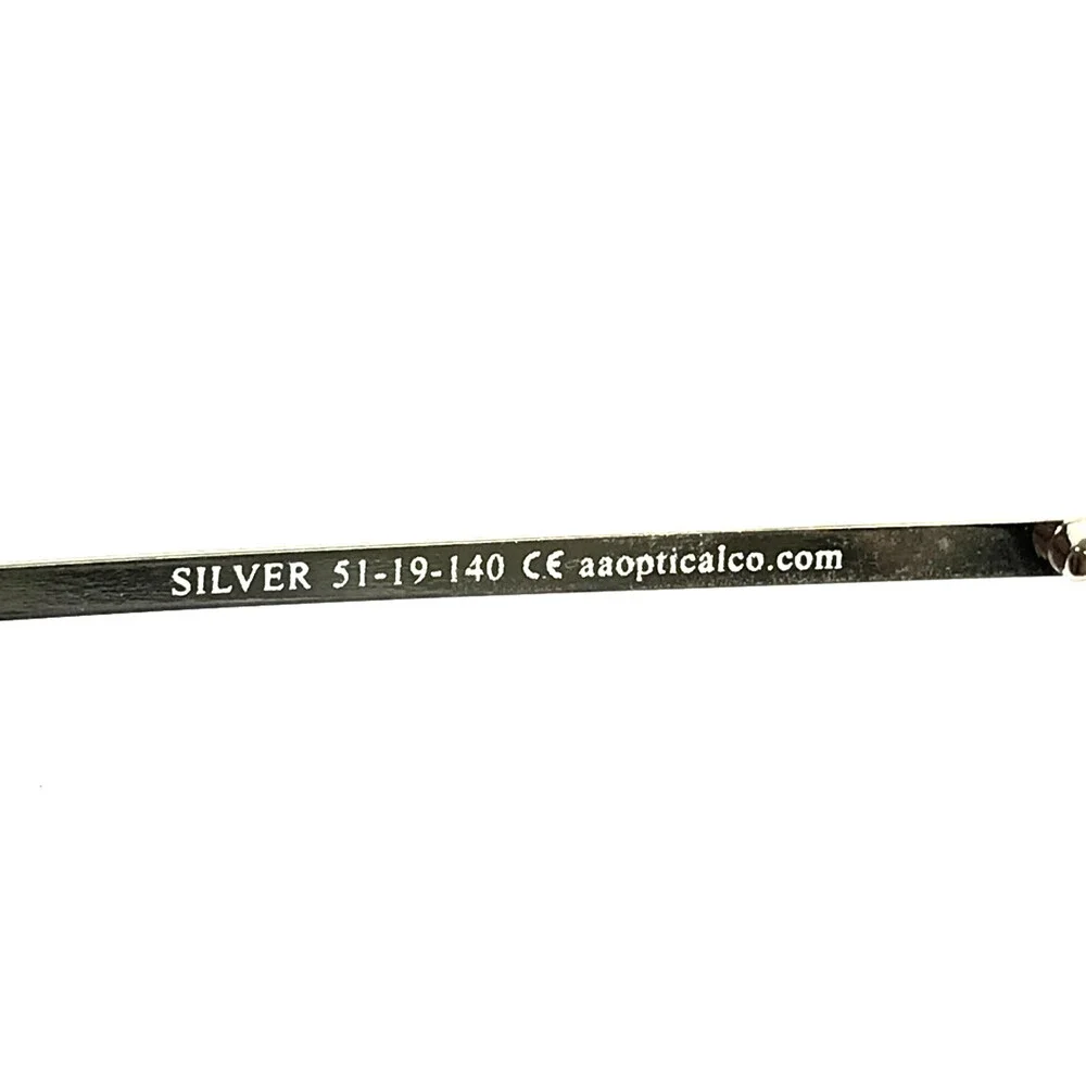 New Globe Eyeglasses Frames L5175 SILVER Geometric Wire Rim 51-19-140